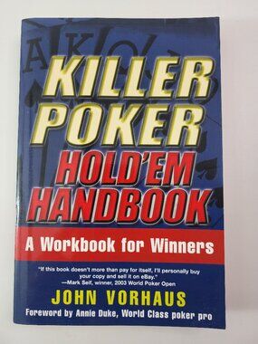 Killer Poker Hold'em Handbook Workbook Book Poker